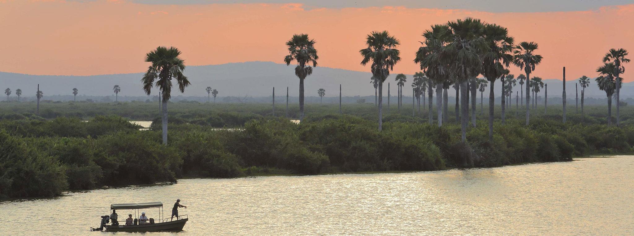 Bootssafari bei Sonnenuntergang Roha Ya Selous