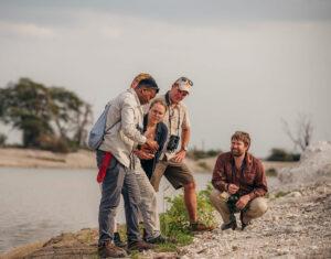Small group safari guide conversation