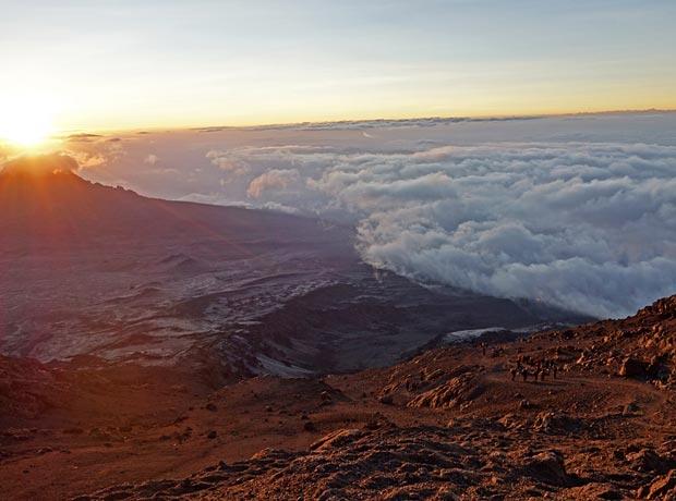 Sunrise summit Kilimanjaro