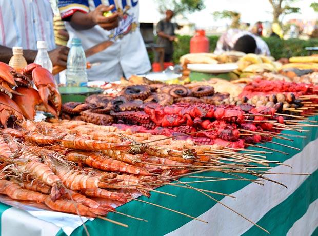 Zanzibar local cuisine seafood