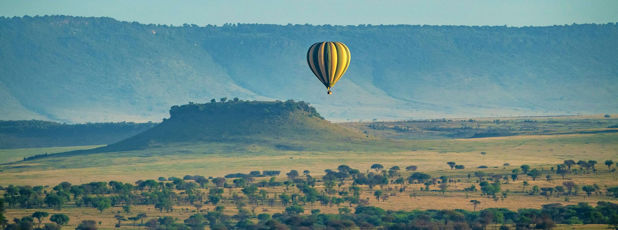 Ballonsafari im Norden der Serengeti in Tansania