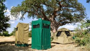 shower and bush toilet