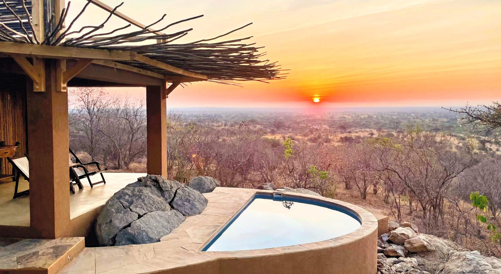 Foto des Außenpools bei Kichaka Zumbua.