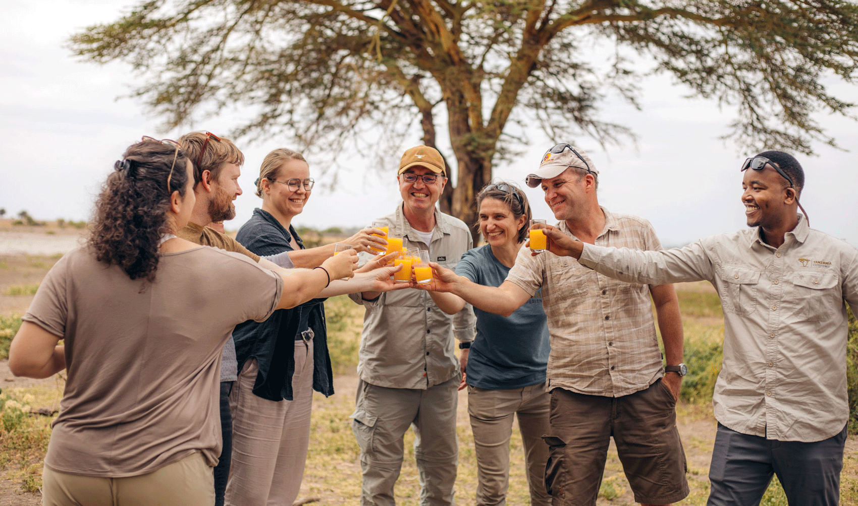 A group of safari experts in West Kilimanjaro.